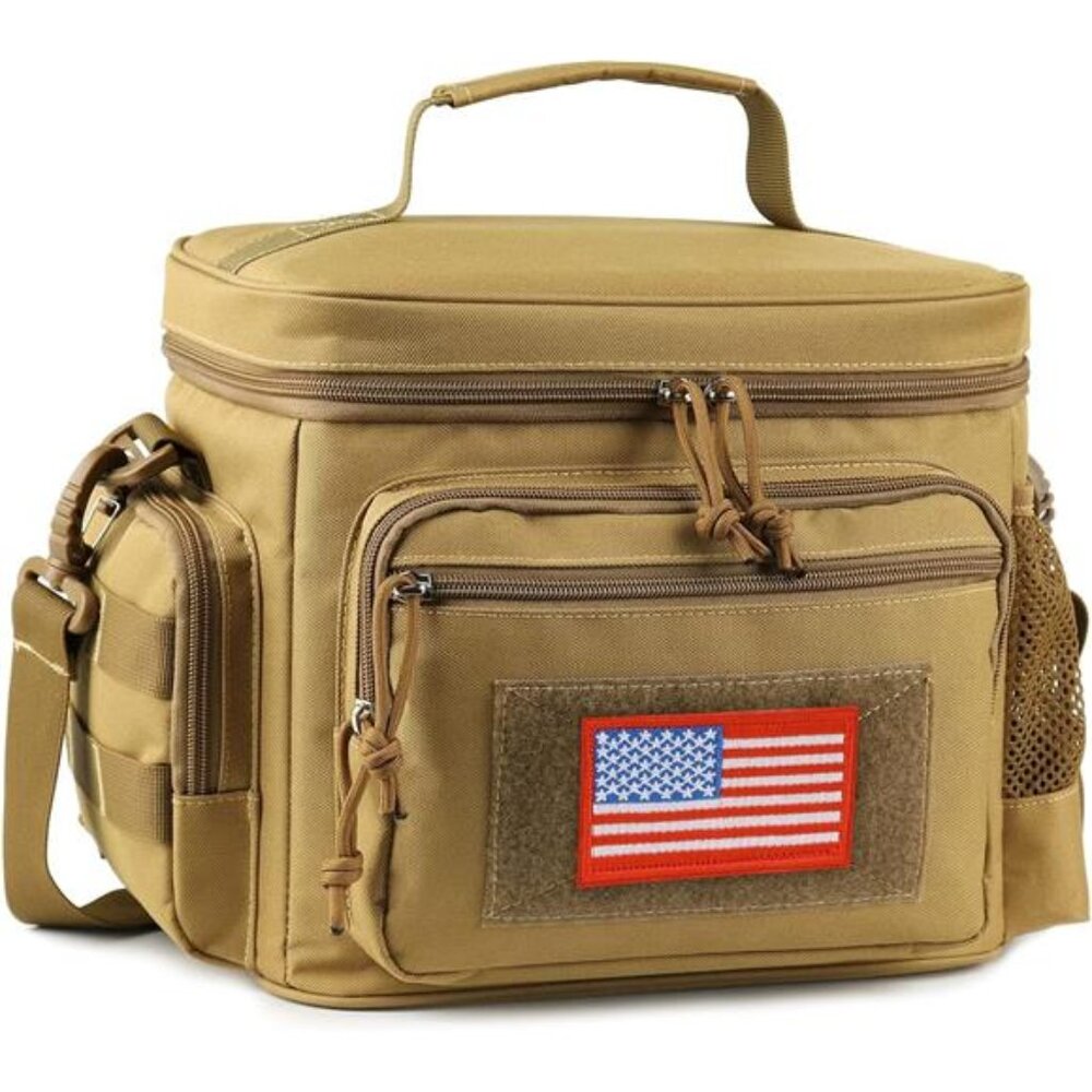 Lunch Box for Men, Tactical Lunch Bag MOLLE Webbing Leakproof